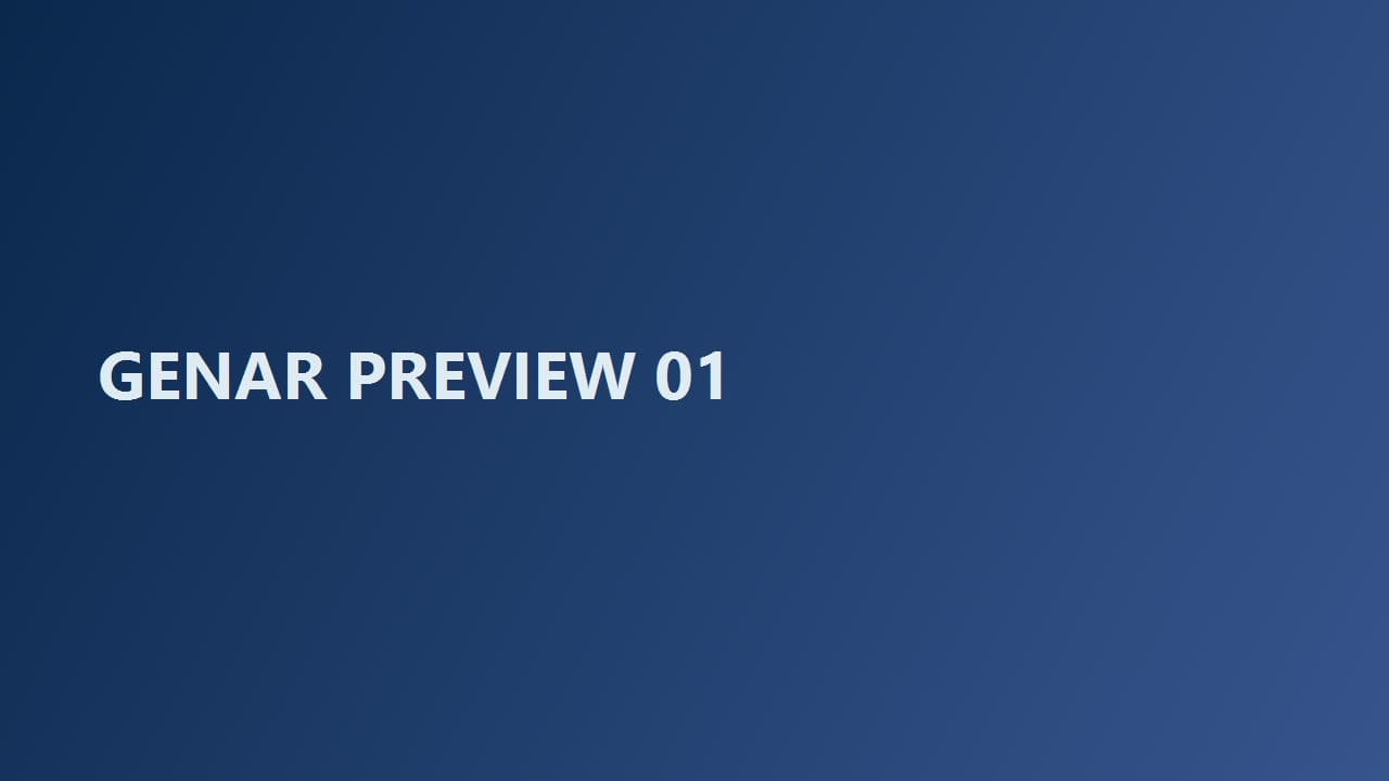 GENAR preview