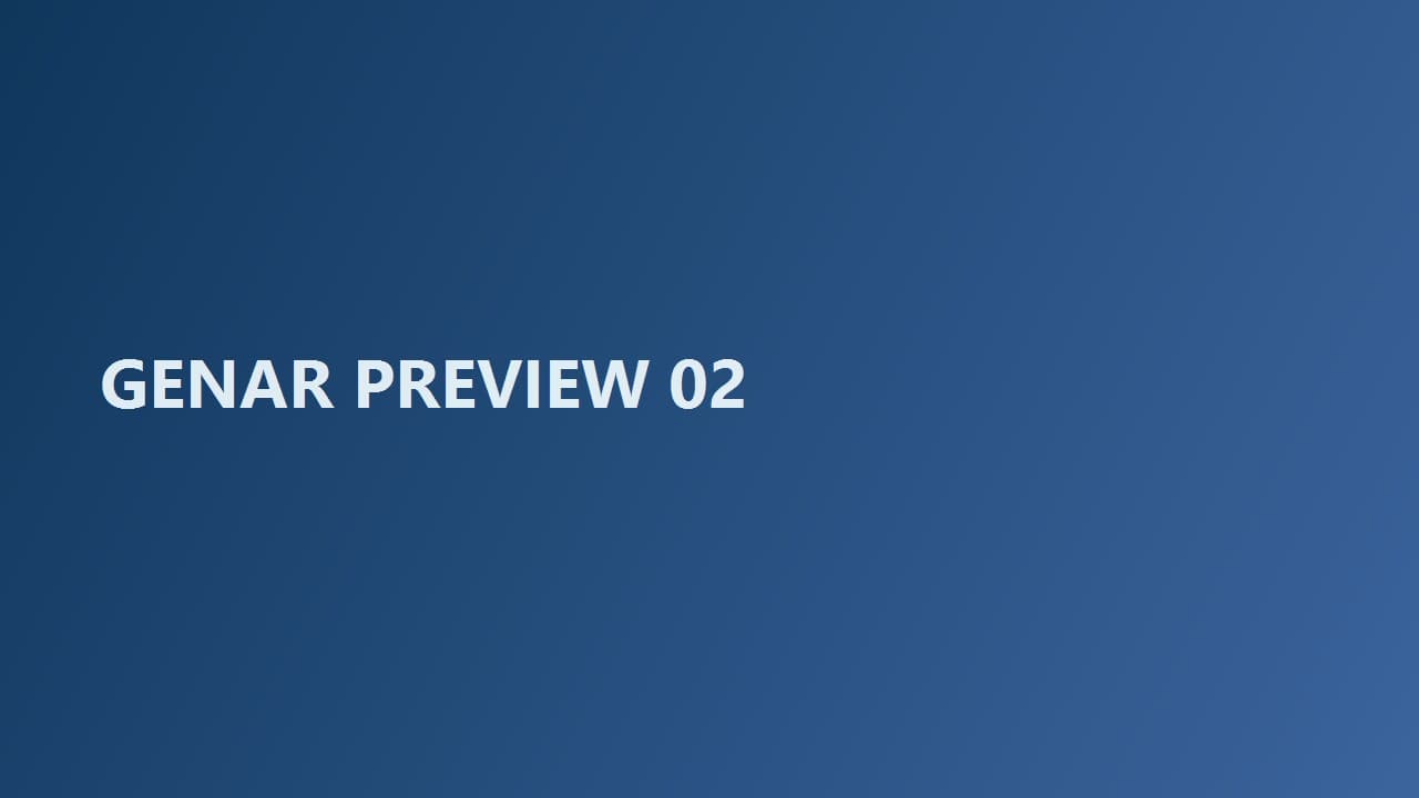 GENAR preview